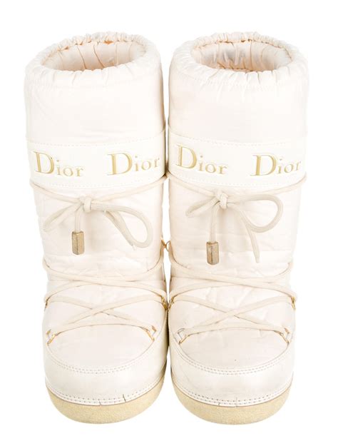 christian dior white moon boots|dior designer ankle boots.